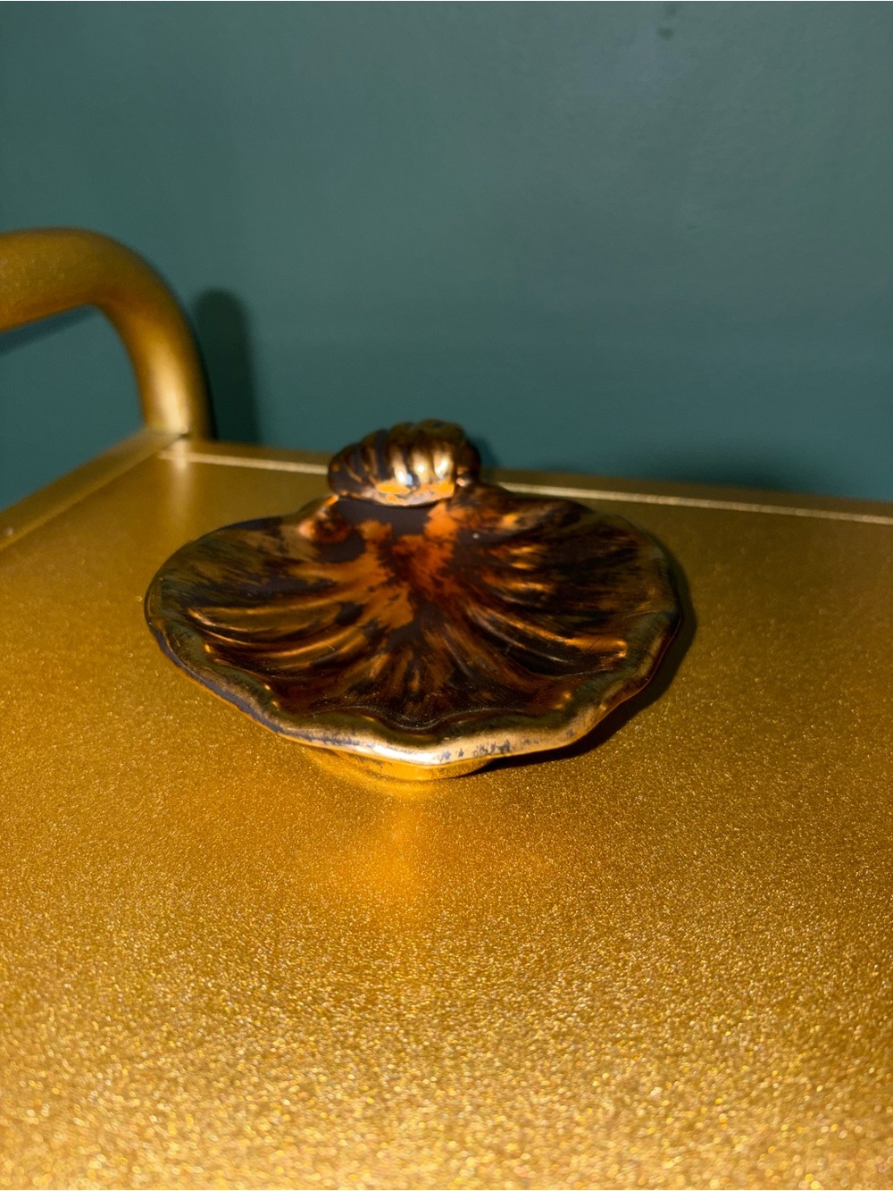 Vintage Stangl Pottery Fan-Shaped Seashell Dish